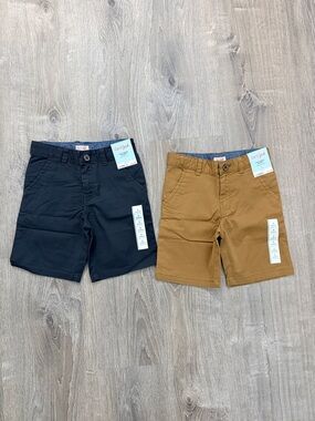 Cat & Jack Flat-Front Adjustable Waist Shorts - Set of 2 NWT